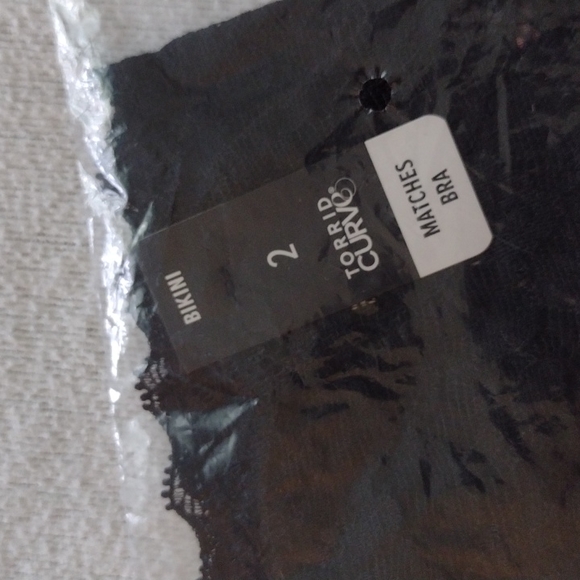 NWT Torrid size 2 x black bikini panty - Picture 7 of 9